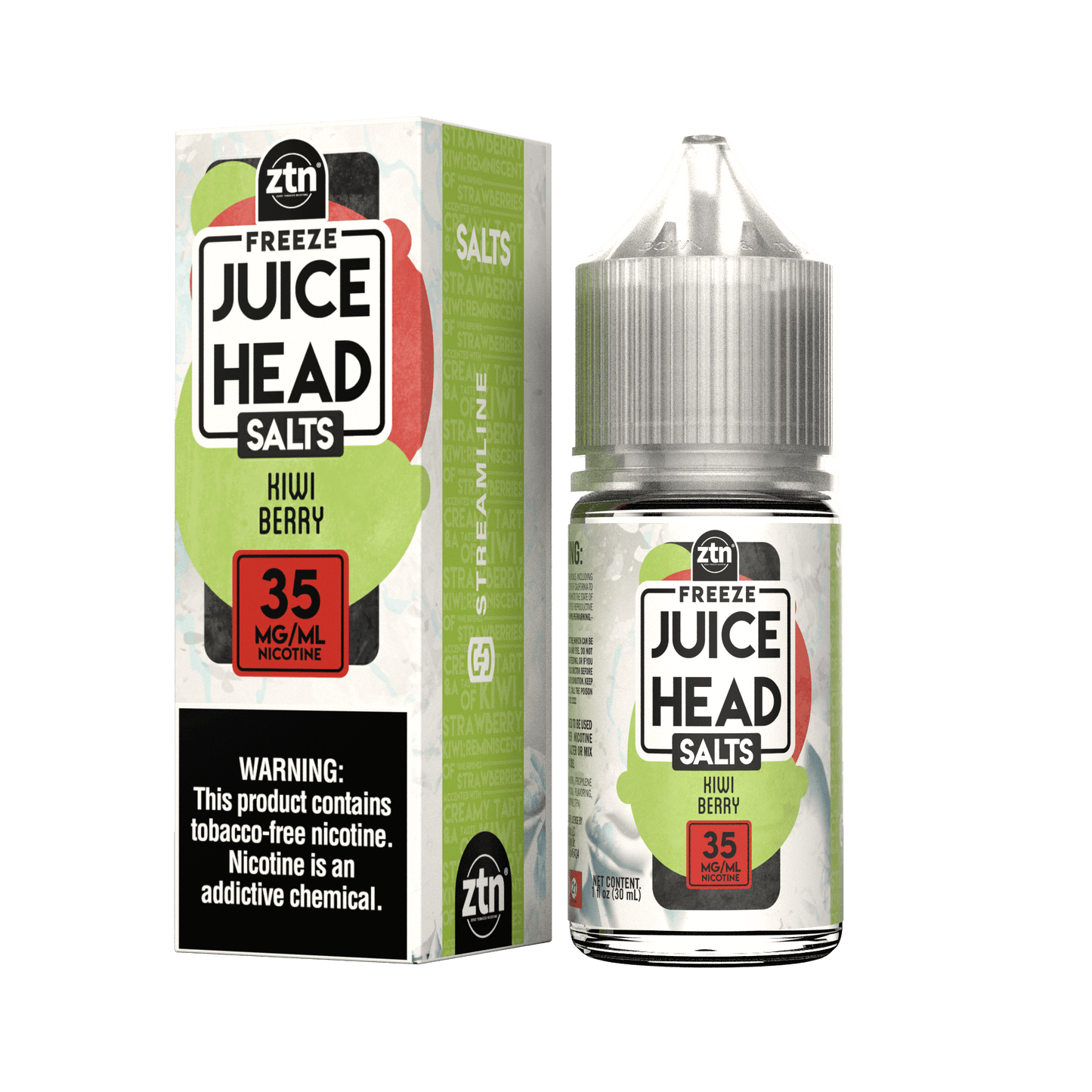 Kiwi Berry Freeze (ZTN) - Juice Head Salts 30mL With Packaging