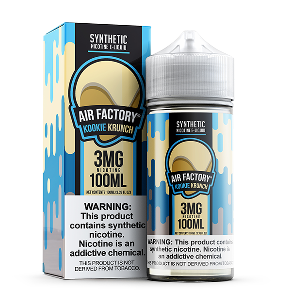 Air Factory - Vanilla Crunch (Kookie Krunch) E-Juice, 100mL with Packaging