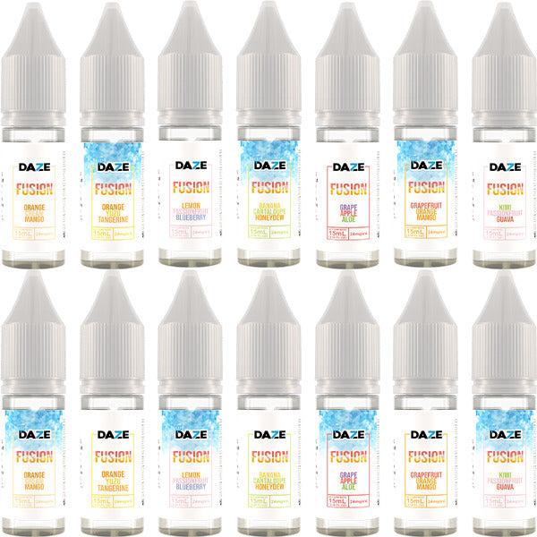 7Daze Fusion Salt Series | 15mL | 24mg | Group Photo