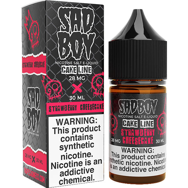 Strawberry Cheesecake | Sadboy Salts | 30ml | 28mg | Bottle with packaging