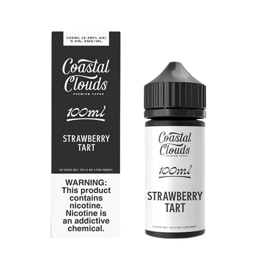 Coastal Clouds - Strawberry Tart E-Juice, 100mL with Packaging