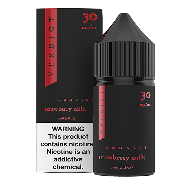 Convict - Strawberry Cream | Verdict | Revamped Salt Series | 30mL with packaging