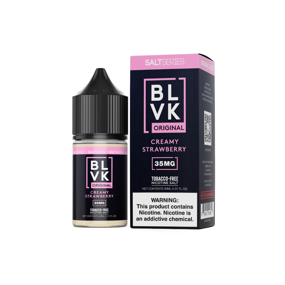 Creamy Strawberry by BLVK TFN Salt 30mL (Salt Nic) with Packaging