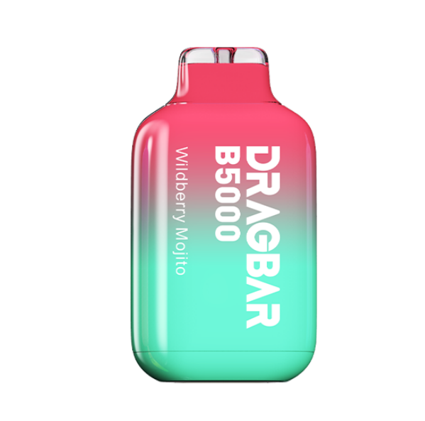 DRAGBAR B5000 Disposable | 5000 Puffs | 13mL | 50mg | Wildberry Mojito