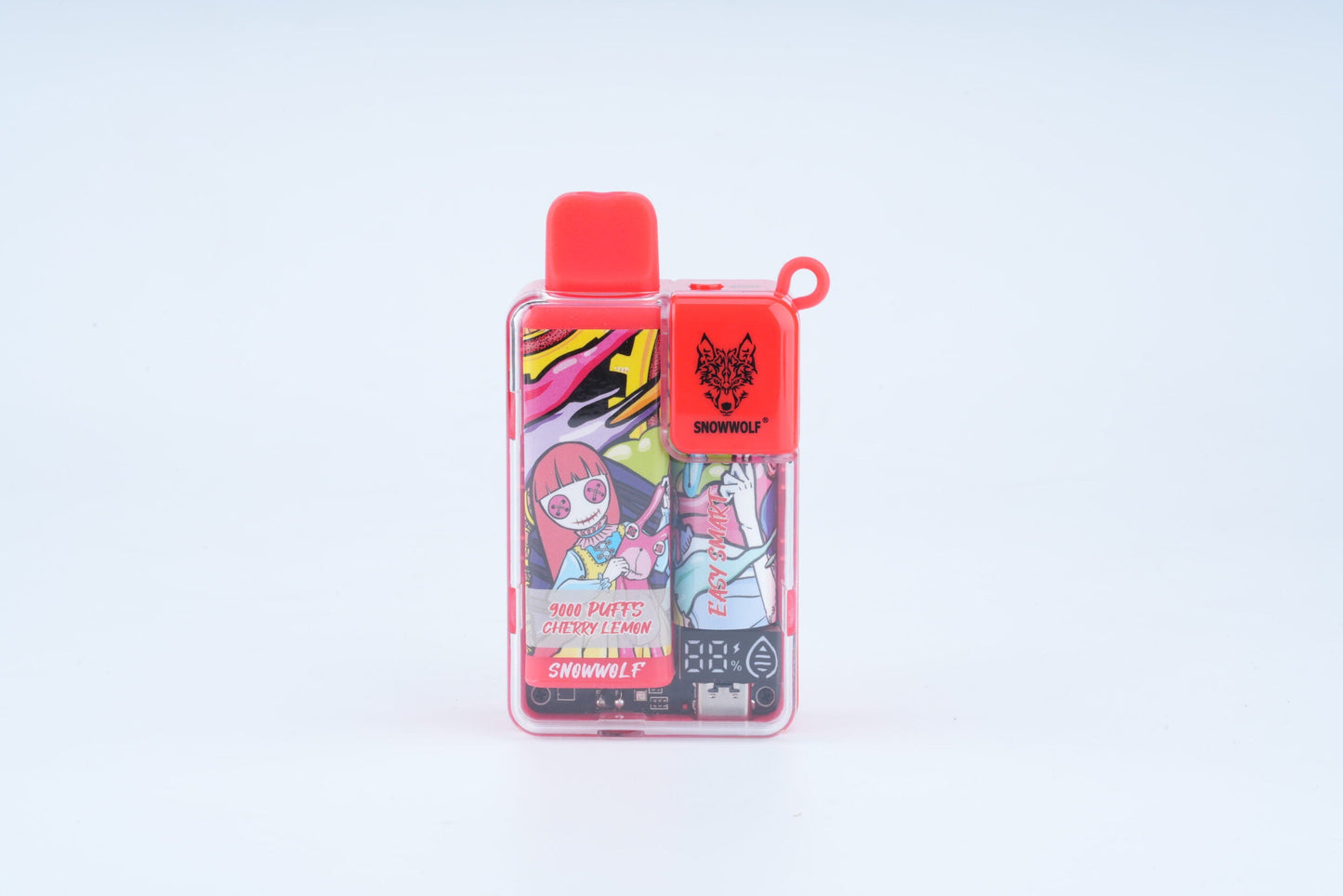 Snowwolf Easy Smart Disposable | 9000 Puffs | 18mL | 50mg | Cherry Lemon