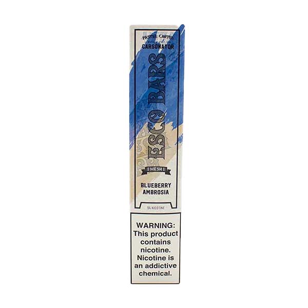 Esco Bars Carsonator Mesh Disposable | 2500 Puffs | 6mL | Blueberry Ambrosia Packaging