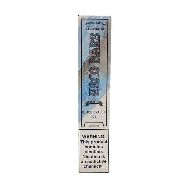 Esco Bars Carsonator Mesh Disposable | 2500 Puffs | 6mL | Black Dragon Ice Packaging