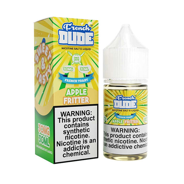 French Dude Salts-Apple Fritter, 30mL with packaging