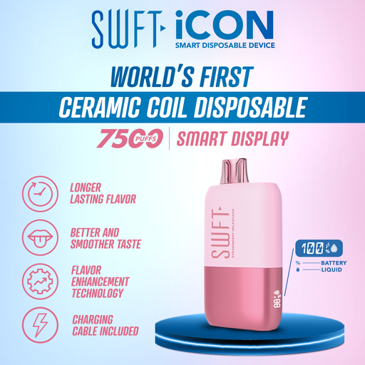 SWFT Icon Disposable | 7500 Puffs | 17mL | 5% | Specs