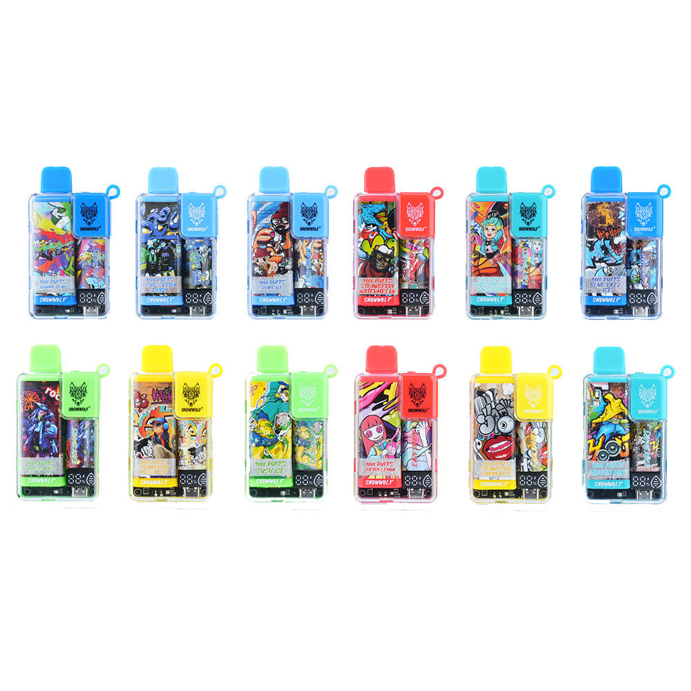 Snowwolf Easy Smart Disposable | 9000 Puffs | 18mL | 50mg | Group Photo