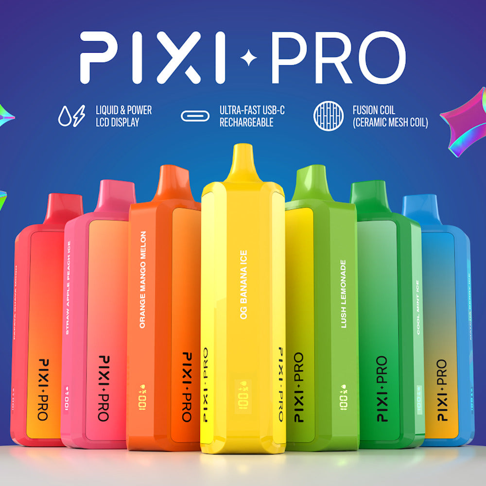 Puff Pixi Pro Disposable | 8000 puffs | 14mL | 60Mg | Group Photo