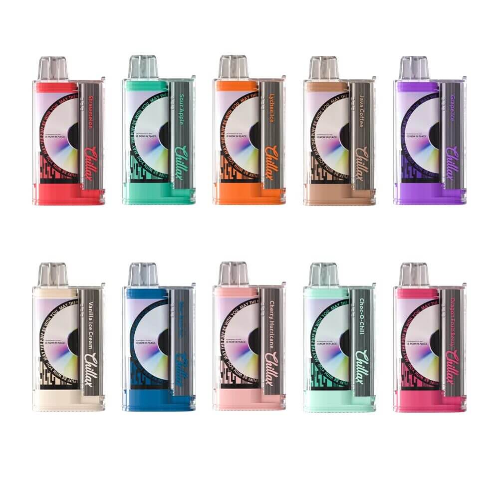 Chillax Bar B6000 Disposable | 15000 Puffs | 18mL | 50mg | Group Photo