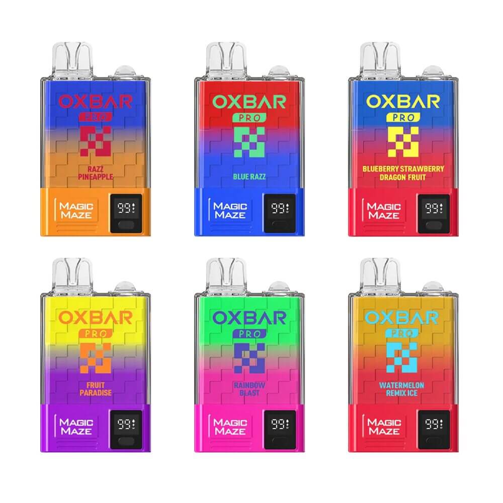 Oxbar Magic Maze Pro Disposable | 10000 puffs | 18mL | 50mg | Group Photo