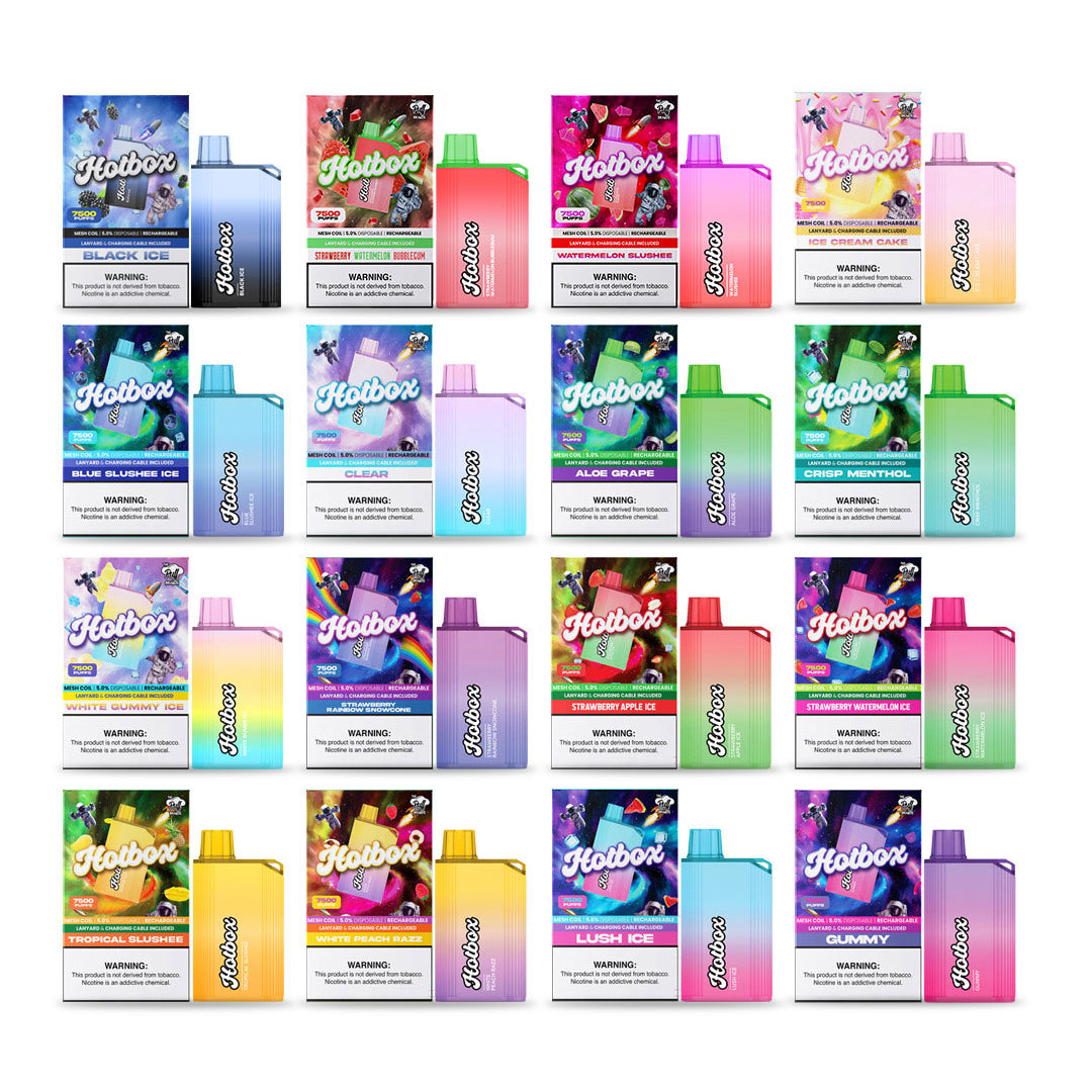 Puff HotBox Disposable | 7500 puffs | 16mL | Group Photo