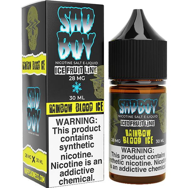 Rainbow Blood Ice by Sadboy Salts 30ml (Salt Nic) With Packaging