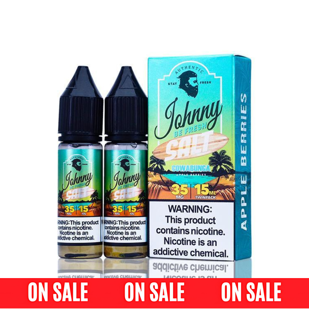Johnny AppleVapes Salt Series E-Liquid | x2-15mL | 35mg | Cowabunga with packaging