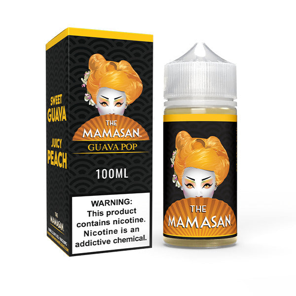 The Mamasan Series E-Liquid | 100mL | Guava Pop with packaging