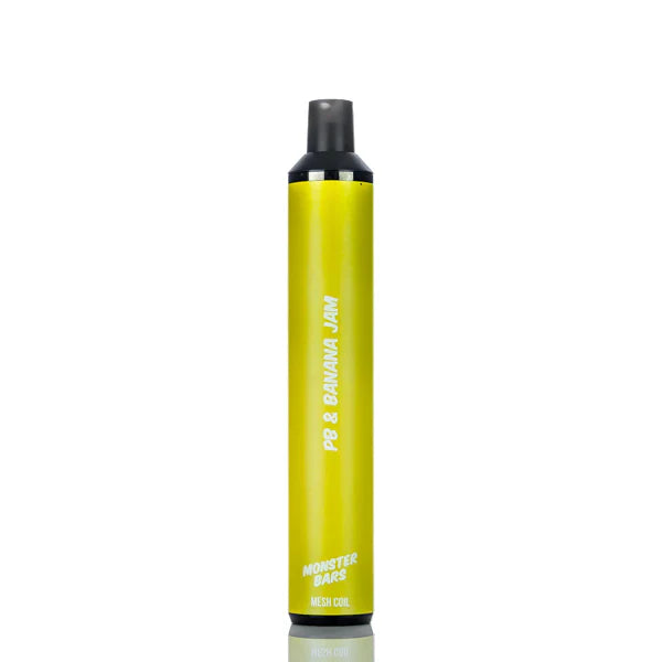 Monster Bars Disposable | 2500 Puffs | 6mL Banana Jam with Packaging
