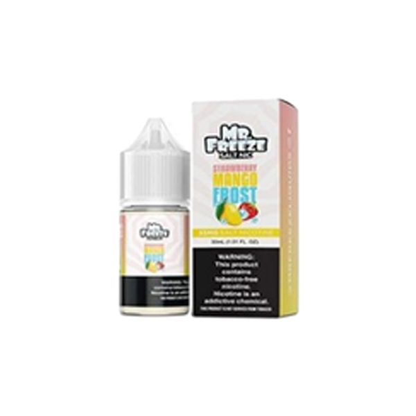 Mr. Freeze TFN Salt Series E-Liquid | 30mL | 35mg | Salt Nic | Straw Mango Frost with Packaging