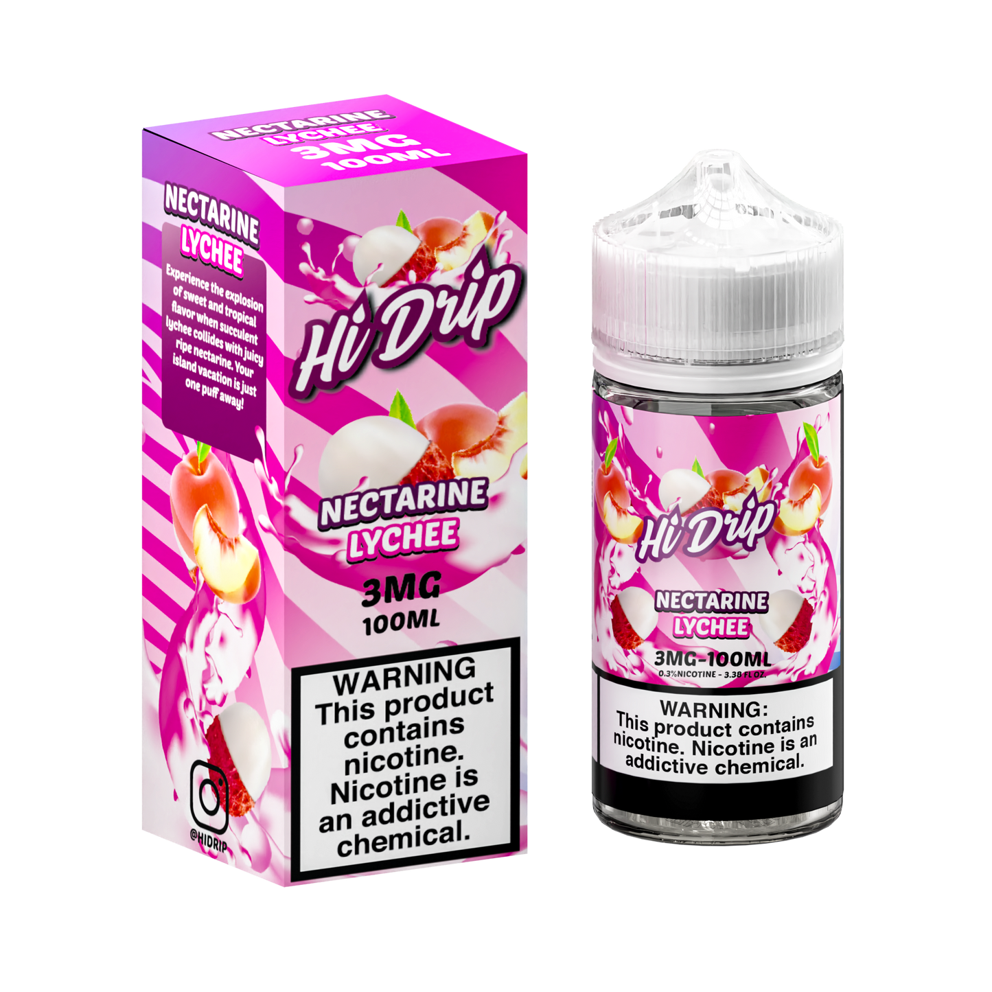 Nectarine Lychee by Hi-Drip E-Juice 100mL with Packaging