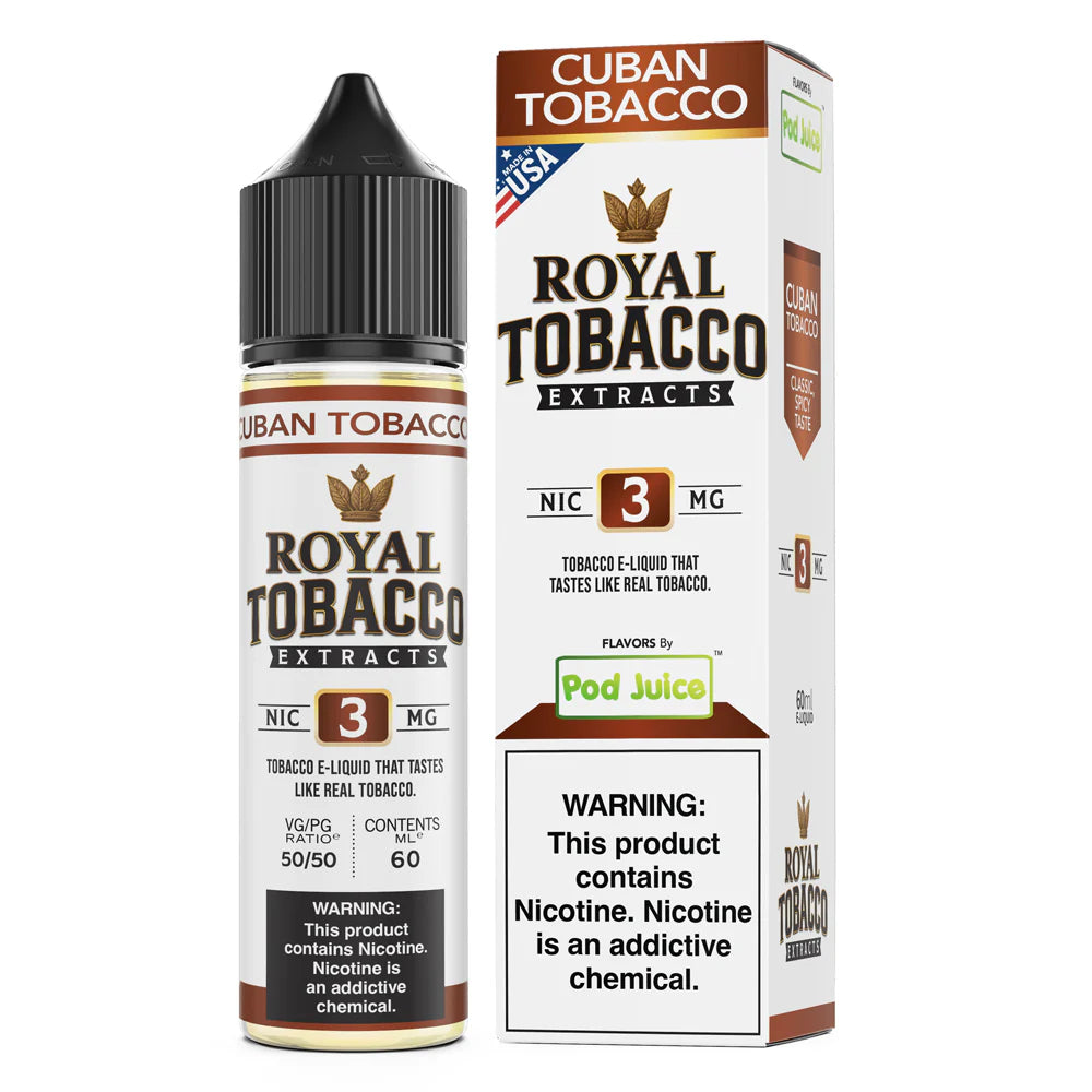Cuban Tobacco Pod Juice x Royal Tobacco Extracts 60mL