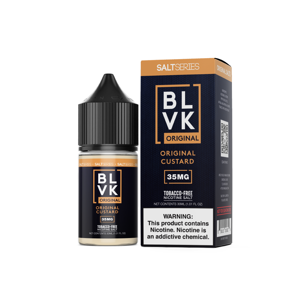 Original Custard by BLVK TFN Salt 30mL (Salt Nic) with Packaging