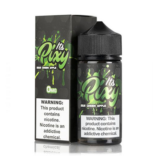 Sour Green Apple by It's Pixy Series E-Liquid 100mL with Packaging