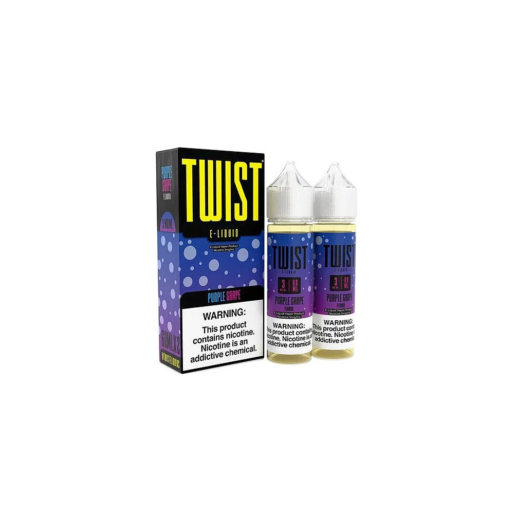 Purple Grape by Twist E-Liquids 120mL (Freebase) • 60mL 2-Pack with Packaging