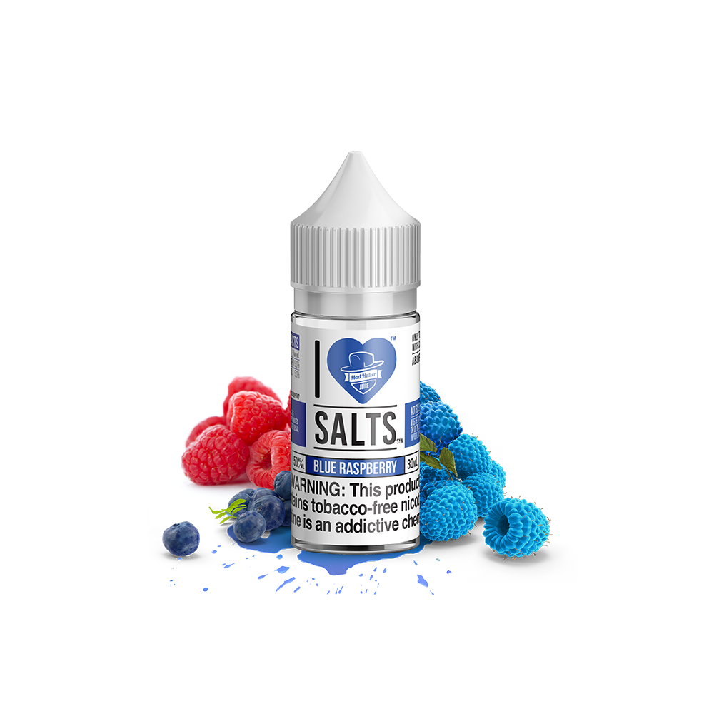 Blue Raspberry Salt by Mad Hatter EJuice 30mL Bottle