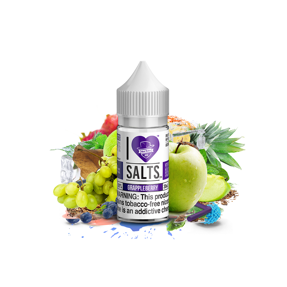 Grappleberry Salt by Mad Hatter EJuice 30mL Bottle