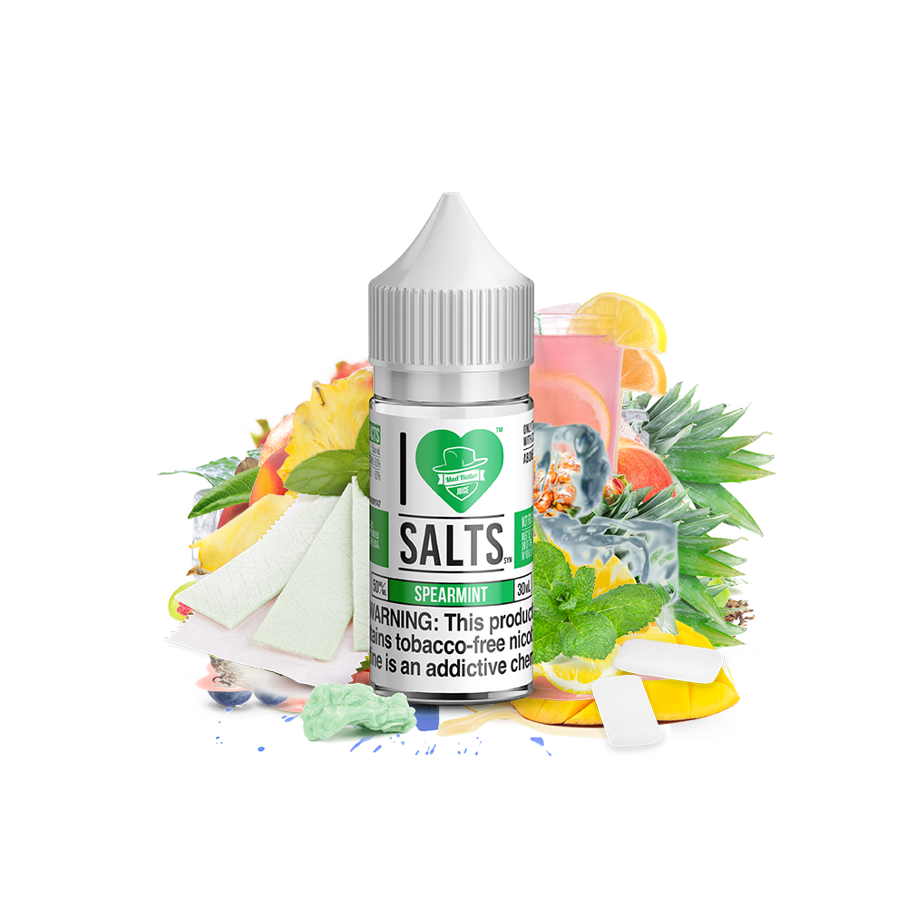 Spearmint Gum Salt by Mad Hatter EJuice 30mL Bottle