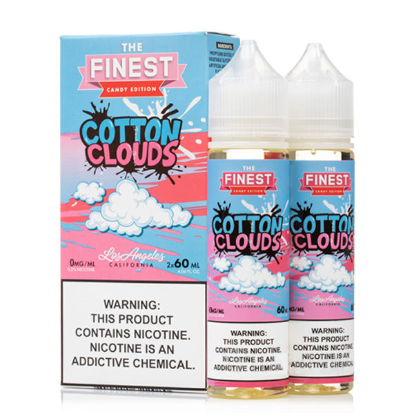 The Finest - Cotton Clouds E-Juice, 120mL (60mL 2-Pack) with Packaging