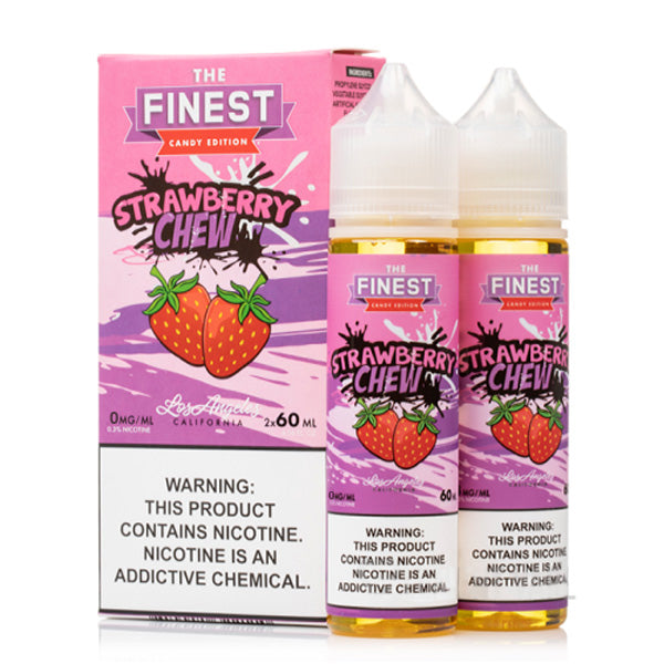 The Finest - Strawberry Chew E-Juice, 120ML (60mL 2-Pack) with Packaging