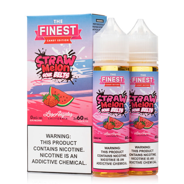 The Finest - Straw Melon Sour E-juice, 120mL (60mL 2-Pack) with Packaging