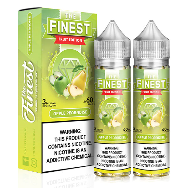 The Finest - Apple Pearadise E-Juice, 120ml (60mL 2-Pack) with Packaging