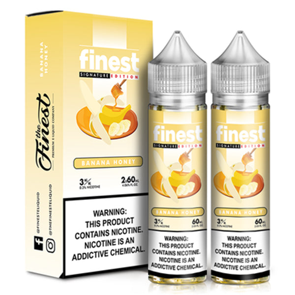 The Finest - Banana Honey E-Juice, 120mL (60mL 2-Pack) with Packaging