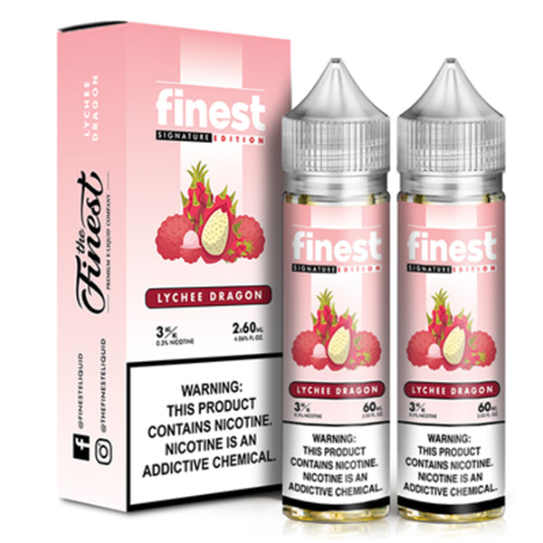 The Finest - Lychee Dragon E-Juice, 120mL (60mL 2-Pack) with Packaging