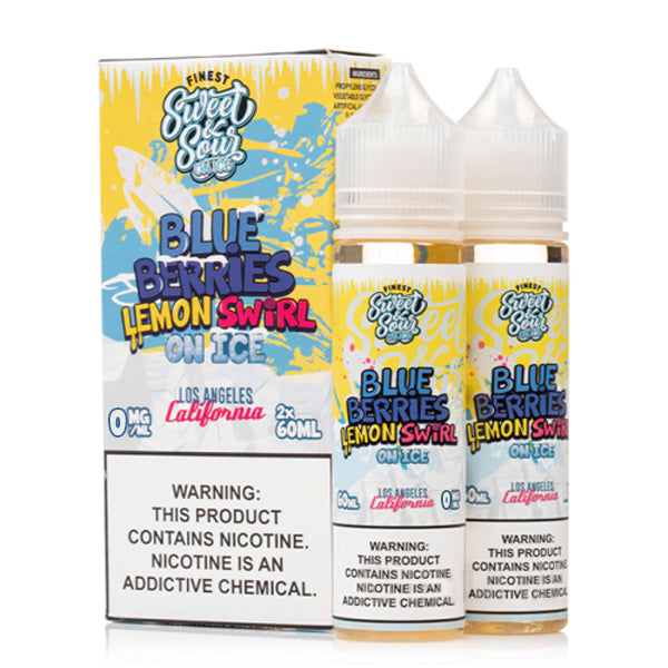 The Finest - Blue Berries Lemon Swirl On Ice E-Juice, 120ML (60mL 2-Pack) with Packaging