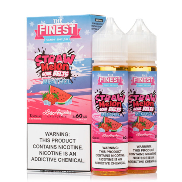 The Finest - Straw Melon Sour On Ice E-Juice, 120ML (60mL 2-Pack) with Packaging