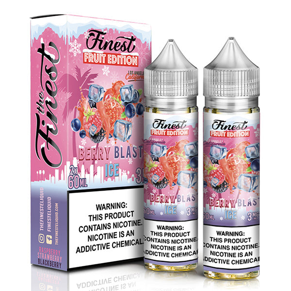 Berry Blast on ICE by Finest Fruit 120mL (Freebase) 60mL 2-Pack with Packaging
