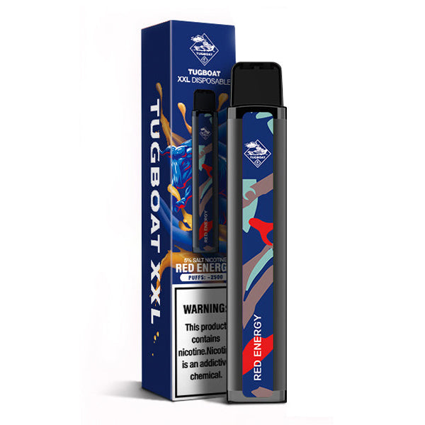 Tug Pod XXL - 2500 Puffs Disposable - 6.6mL 50mg - Red Energy with Packaging