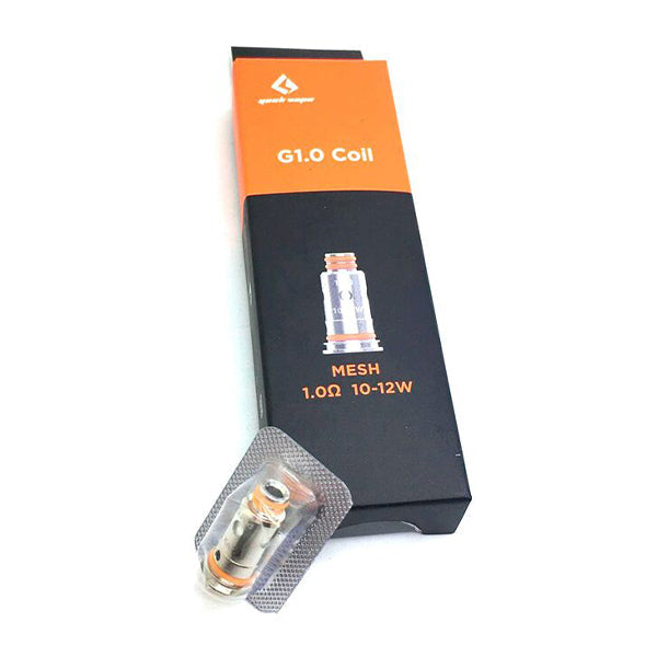 GeekVape G Coils Pod Formula (5-Pack) - G1.0 1.0ohm Mesh with packaging