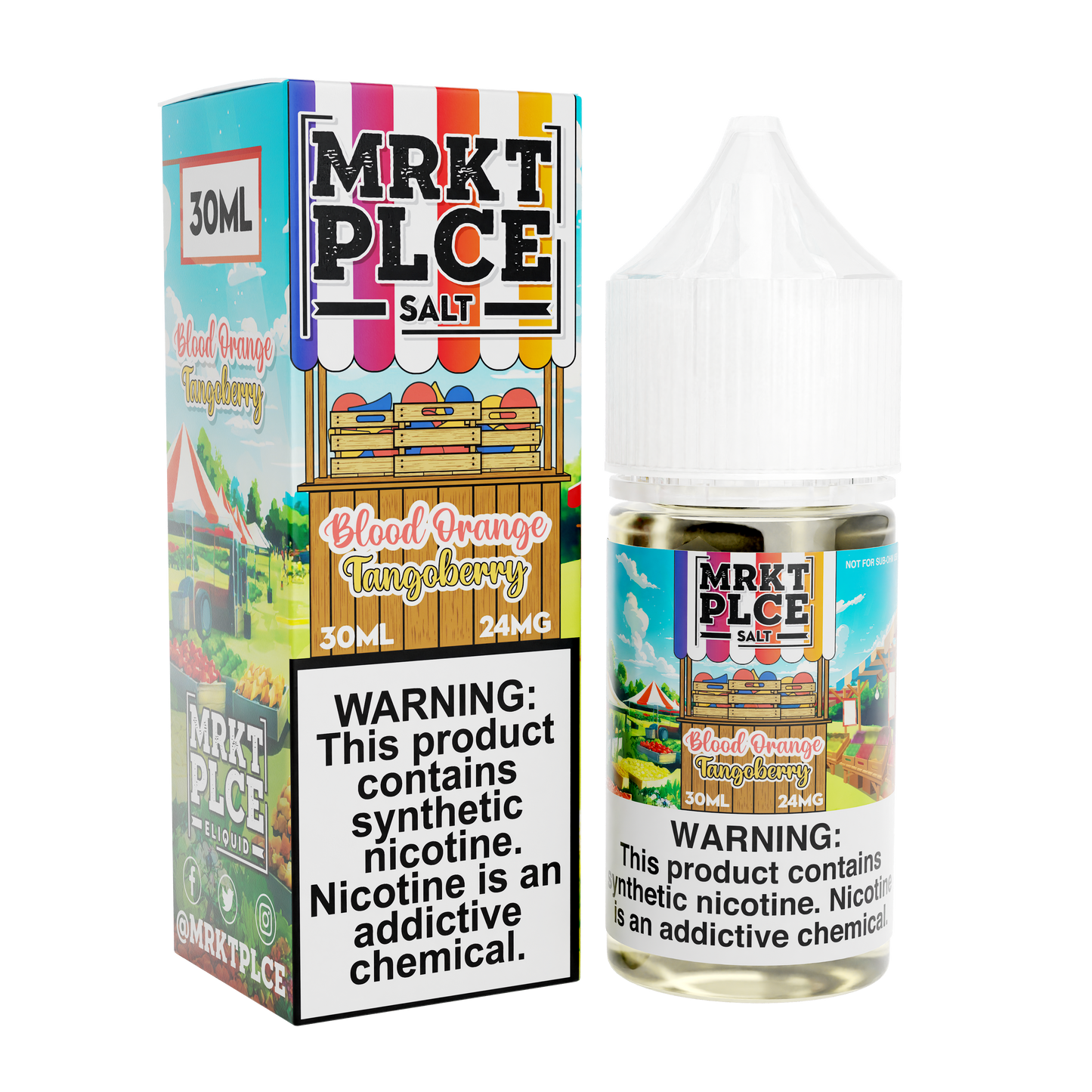 Blood Orange Tango Berry by MRKT PLCE Salts 30mL with Packaging