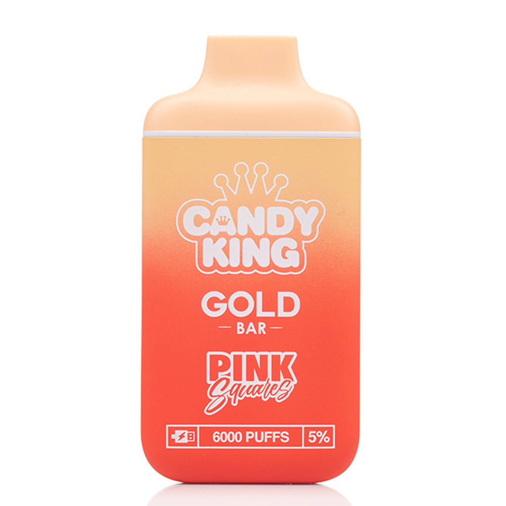 Candy King Gold Bar Disposable | 6000 Puffs Pink Squares