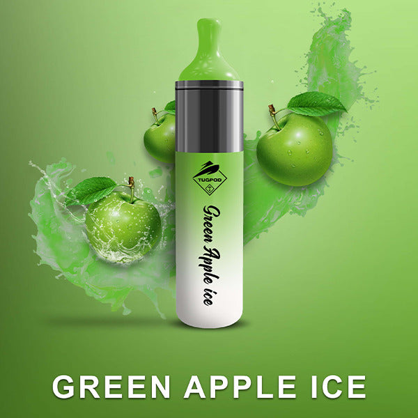 Tugpod EVO Disposable | 4500 Puffs | 10mL | Green Apple Ice