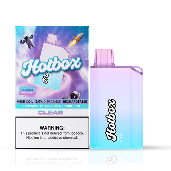 Puff HotBox Disposable | 7500 puffs | 16mL | Clear with Packaging