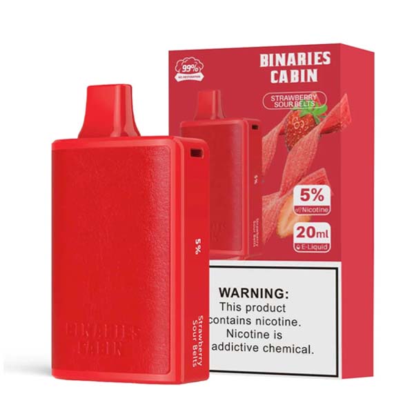 HorizonTech – Binaries Cabin Disposable | 10,000 puffs | 20mL Strawberry Sour Belts with Packaging