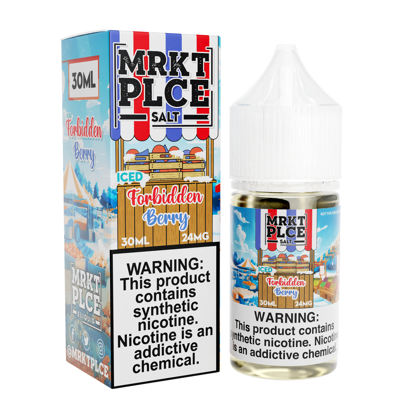 Iced Forbidden Berry by MRKT PLCE Salts 30mL with Packaging