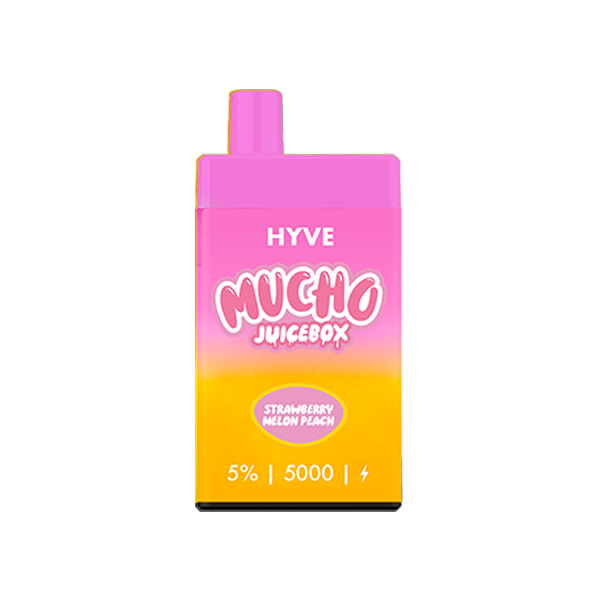Mucho x Hyve Disposable | 5000 Puffs | 12mL | 50mg | Strawberry Melon Peach
