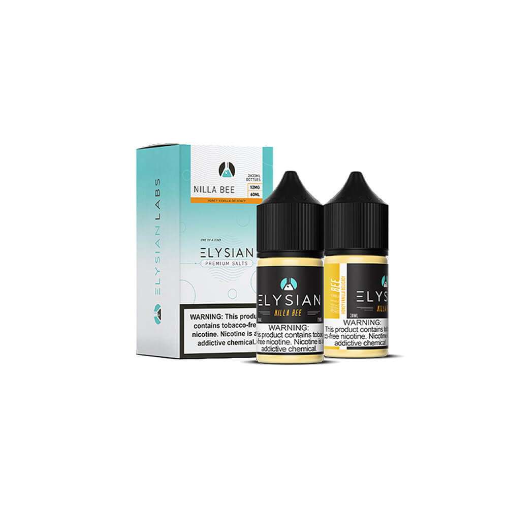 Elysian Nillas Salts Series | 60mL | 12mg | Nilla Bee with packaging
